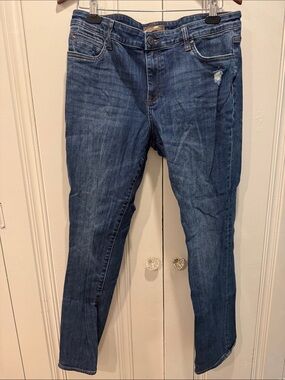 Kut from the Kloth Women's Straight Jeans in Dark Blue Wash
